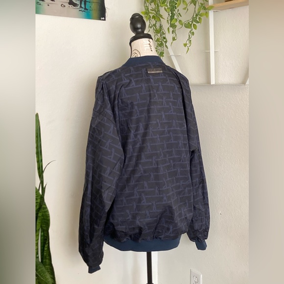 Forrester Golfing V-neck Pull Over Windbreaker Navy blue size: XL - Picture 2 of 5